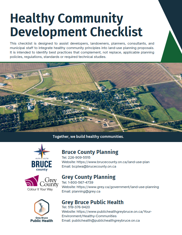 Healthy Community Development Checklist